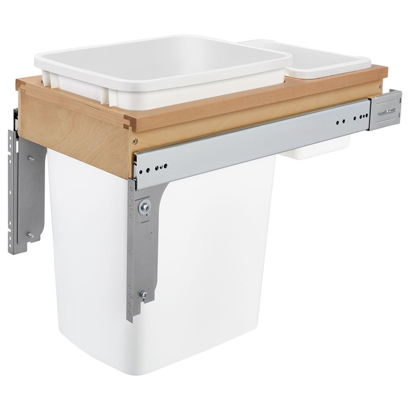 Poubelle escamotable en bois Rev-A-Shelf , L 11,75 po, Simple
