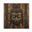 Bouddha murmurant le chemin du bouddhisme III - Art mural traditionnel en bois sur bois de pin naturel-1277440410