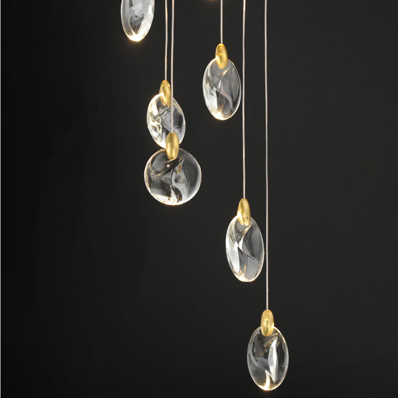 Pebble-Multi-Light Pendant, 16, 4, 4.75" H x 15.75" W x 15.75" D