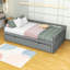 Twin-to-King Wood Daybed with Pull-Out Twin Trundle and Strong Frame-1863472818