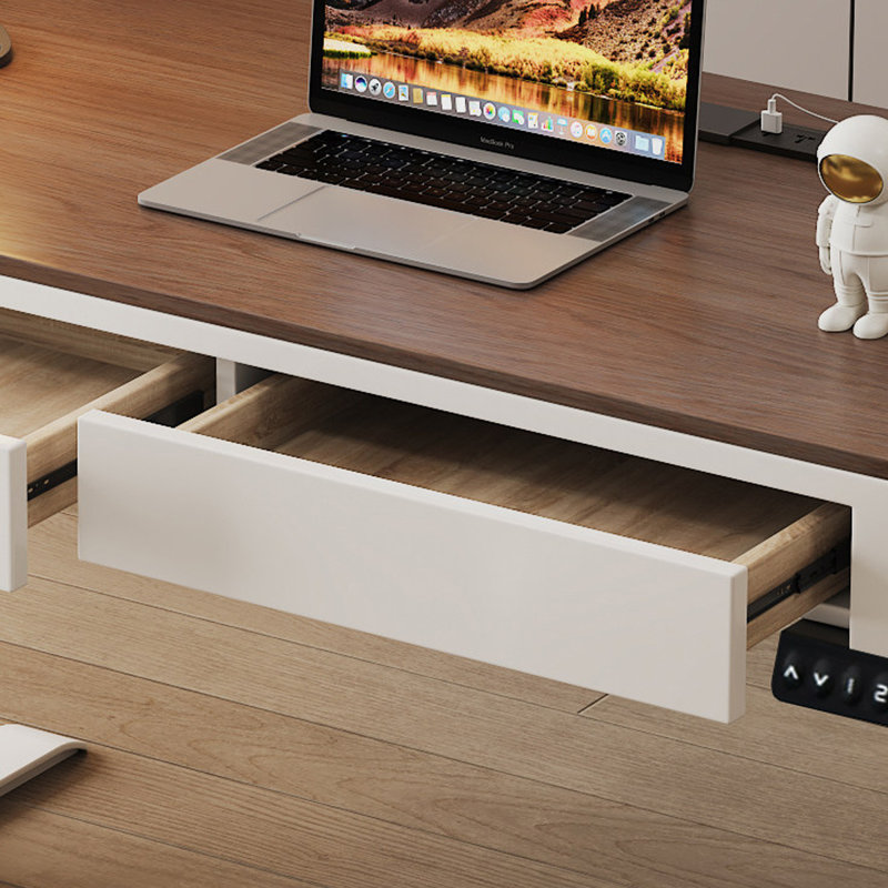 Bureau intelligent à deux moteurs avec tiroirs, 31.5"H*62.99"W*23.62"D