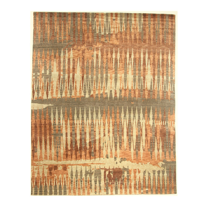 Rectangle 8' X 10' Wool Area Rug