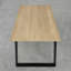 Brinegar Oak Metal Base Dining Table-983811844-983811962