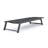 2 Pk Outdoor Mesh Chaise Lounges - Aluminum Frame And Adjustable In Black + Grey For Poolside With Seat Black+Grey Backyard Relaxation  2