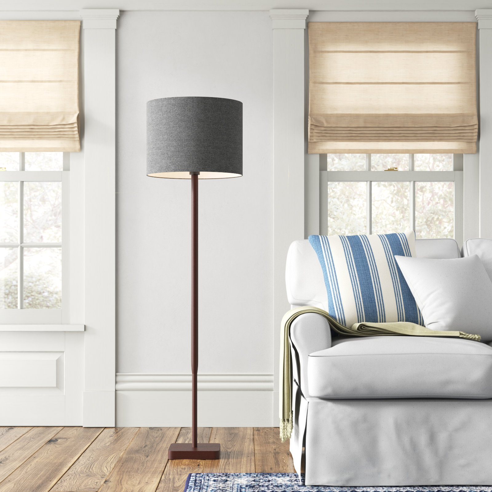 Phipps 58.5'' Solid Wood Floor Lamp