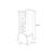Modern Burlywood Solid Wood China Cabinet