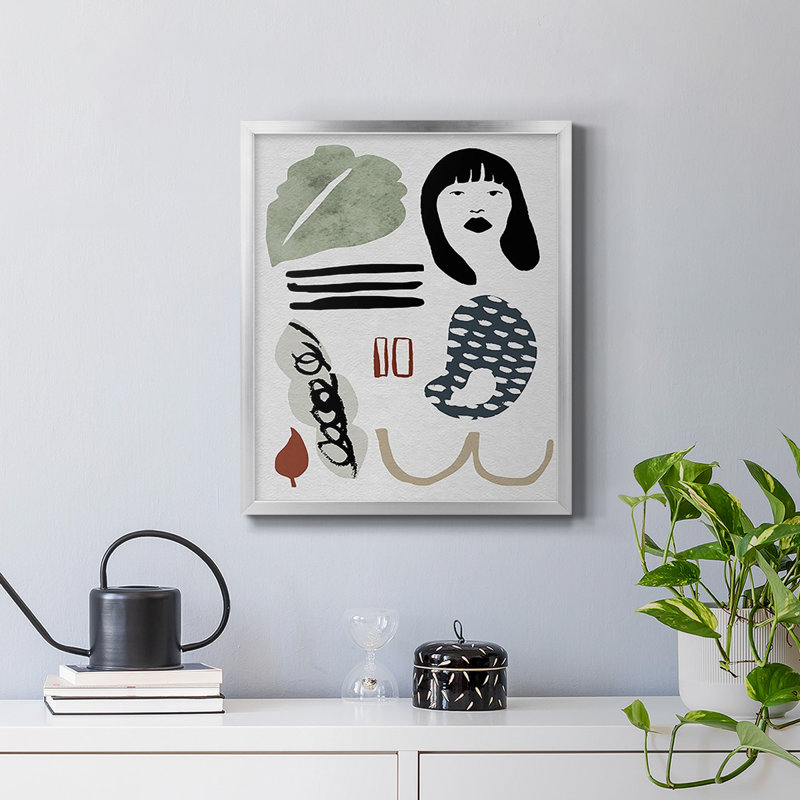 Toile encadrée de qualité supérieure - prête à être accrochée, Argent, H 24 po x l 20 po