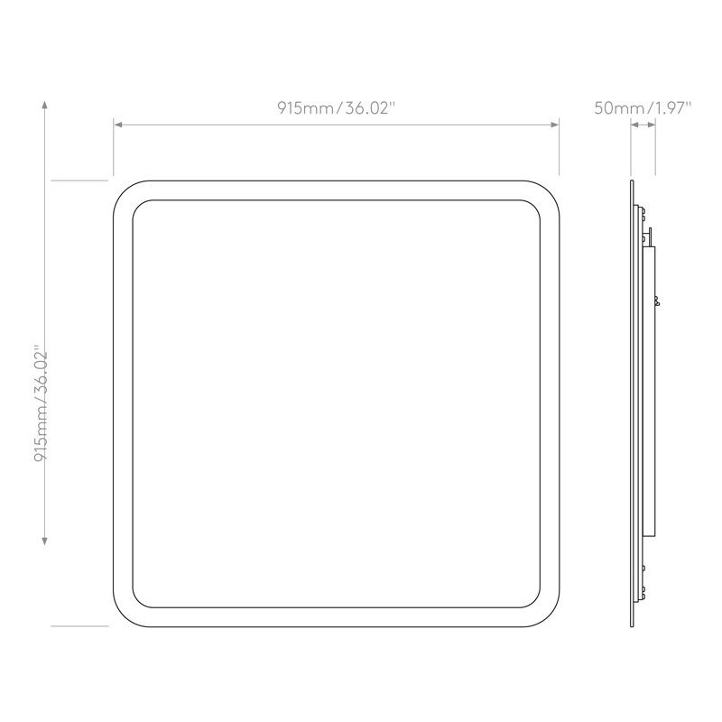 Varenna 2700K Phase, 36.02" x 36.02"