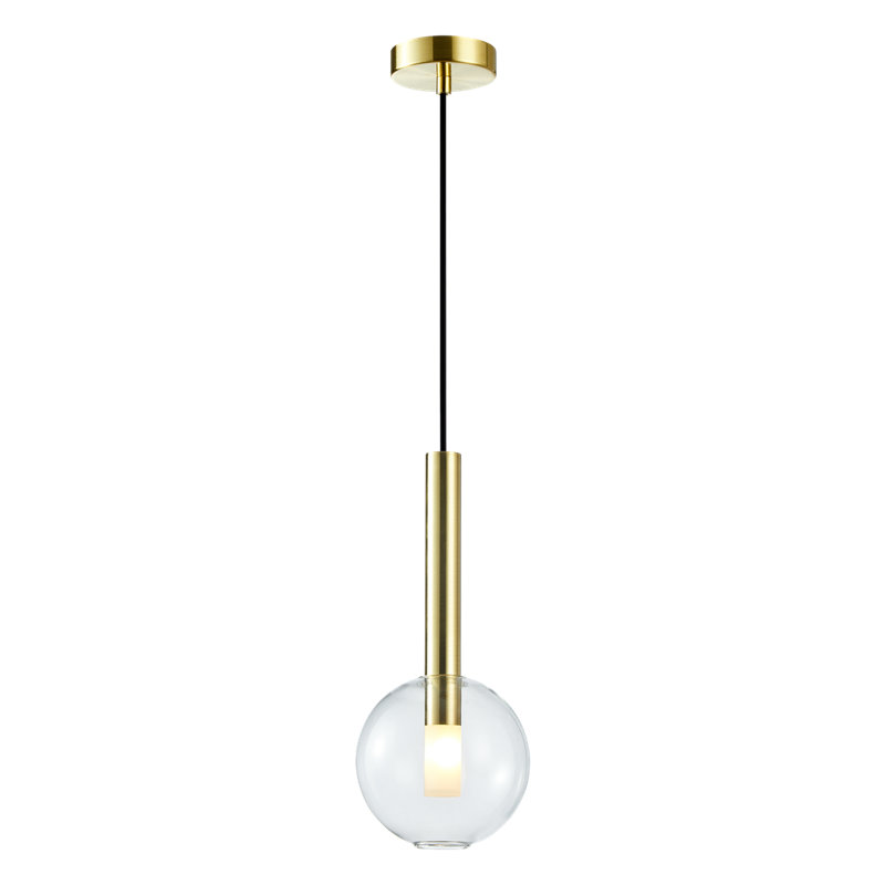 Niko 1 - Light Sphere Pendant, Gold, 148cm H x 15cm W x 15cm D