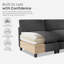Canapé modulaire surdimensionné à 138 places de 138,29 po avec design composable-631269123-631269127
