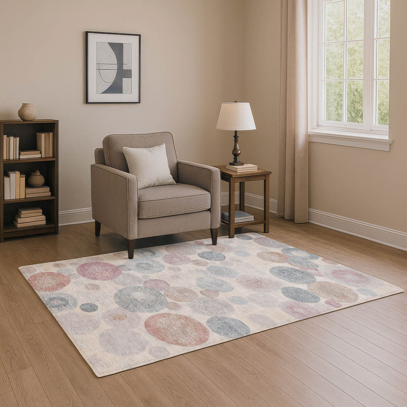Tapis géométrique de qualité supérieure lavable à la machine Jakiyra AMF1896, Rectangle 10 pi x 14 pi