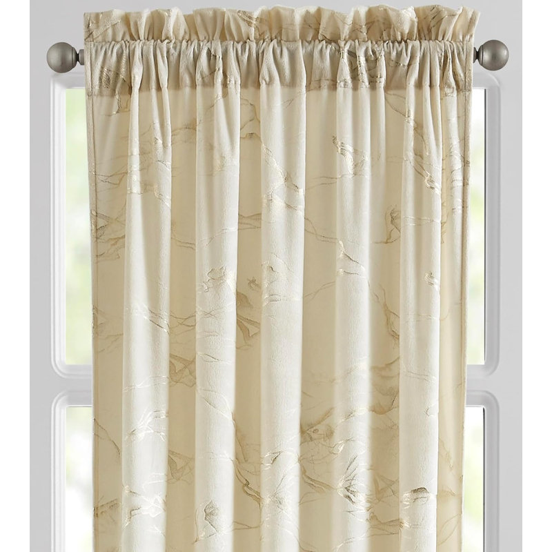 Paire de rideaux obscurcissant Makayley, L 30 po x L 72 po, Beige