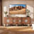 Wind light luxury solid wood TV cabinet-107127058