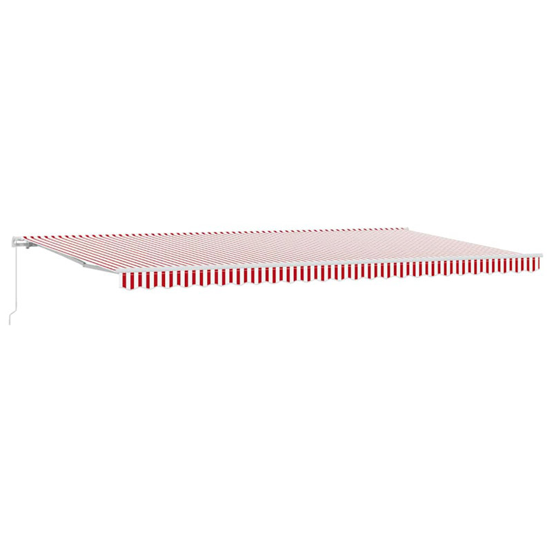 Brayden Studio Polyester Cover Retractable Door / Window Awning, 600 cm W x 300 cm D, Red