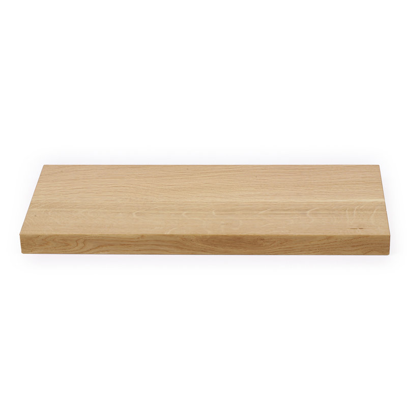 Oak Solid Wood Bracket Shelf, Oak