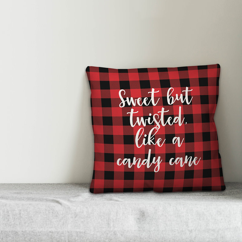  Coussin Sweet But Tw torsed Like a Candy Cane in Buffalo, Housse de coussin