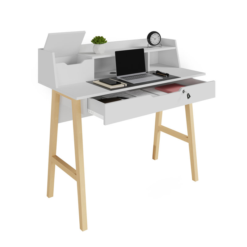Bureau Ginelie, Blanc / brun