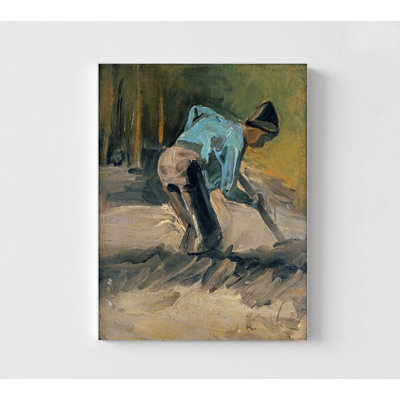 Man At Work By Van Gogh, Working Man Print, Van Gogh Artwork, Famous Paintings Print, Van Gogh Style Art, Wall Art, Rustic Art Print