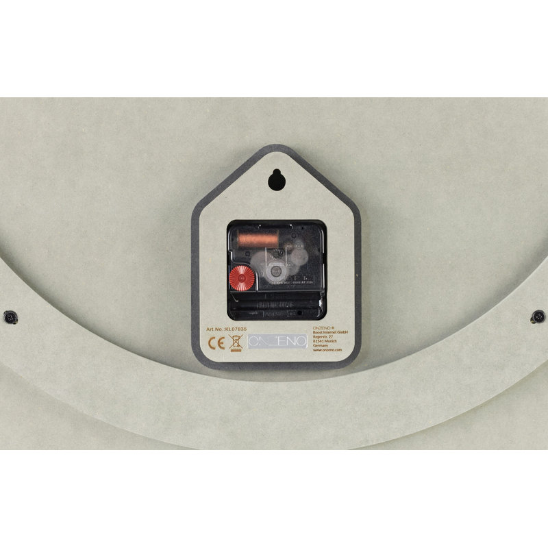 Design Wall Clock The Grey Antler, Grey