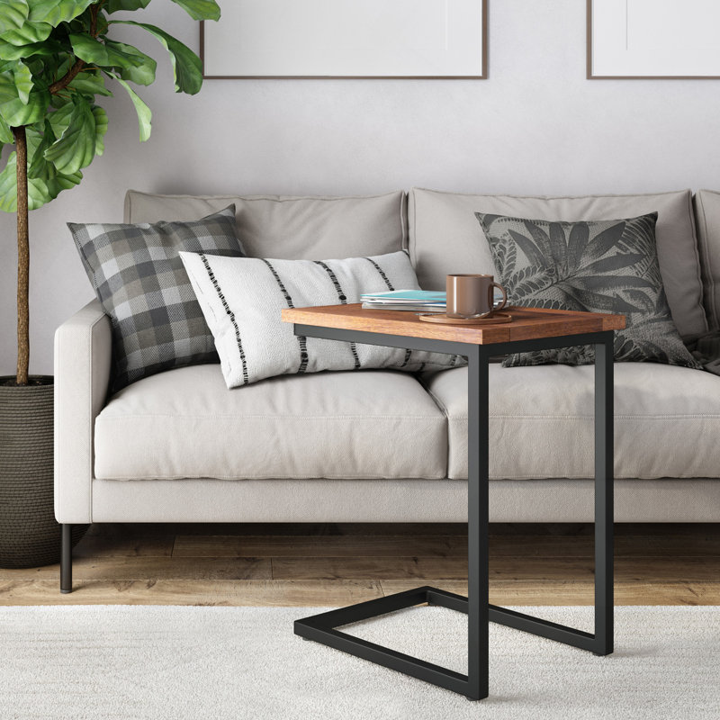 Table d'appoint Wide C - Brun cognac foncé
