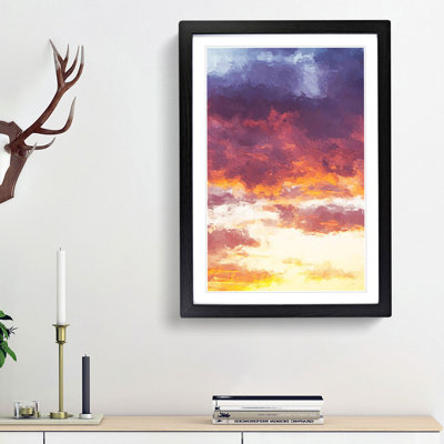 Orange Kissed Clods in Abstract - Picture Frame Graphic Art Print