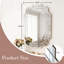 Grand miroir mural pour la décoration, miroir horizontal ou vertical à bords biseautés sans cadre, miroir mural pleine longueur pour le salon, la salle de bain, la chambre à coucher, le couloir, la salle à manger (35,8 po x 23,8 po)