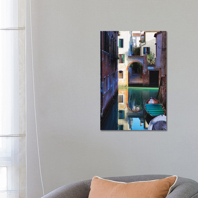 Reflection in a Canal, Venice, Italy 1 Piece Wrapped Canvas Wall Art, 66.04 cm H x 45.72 cm W x 1.91 cm D