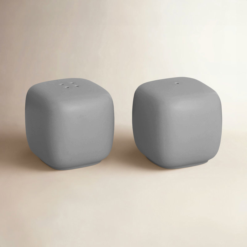 Nambe Pop S/P Shakers, Slate