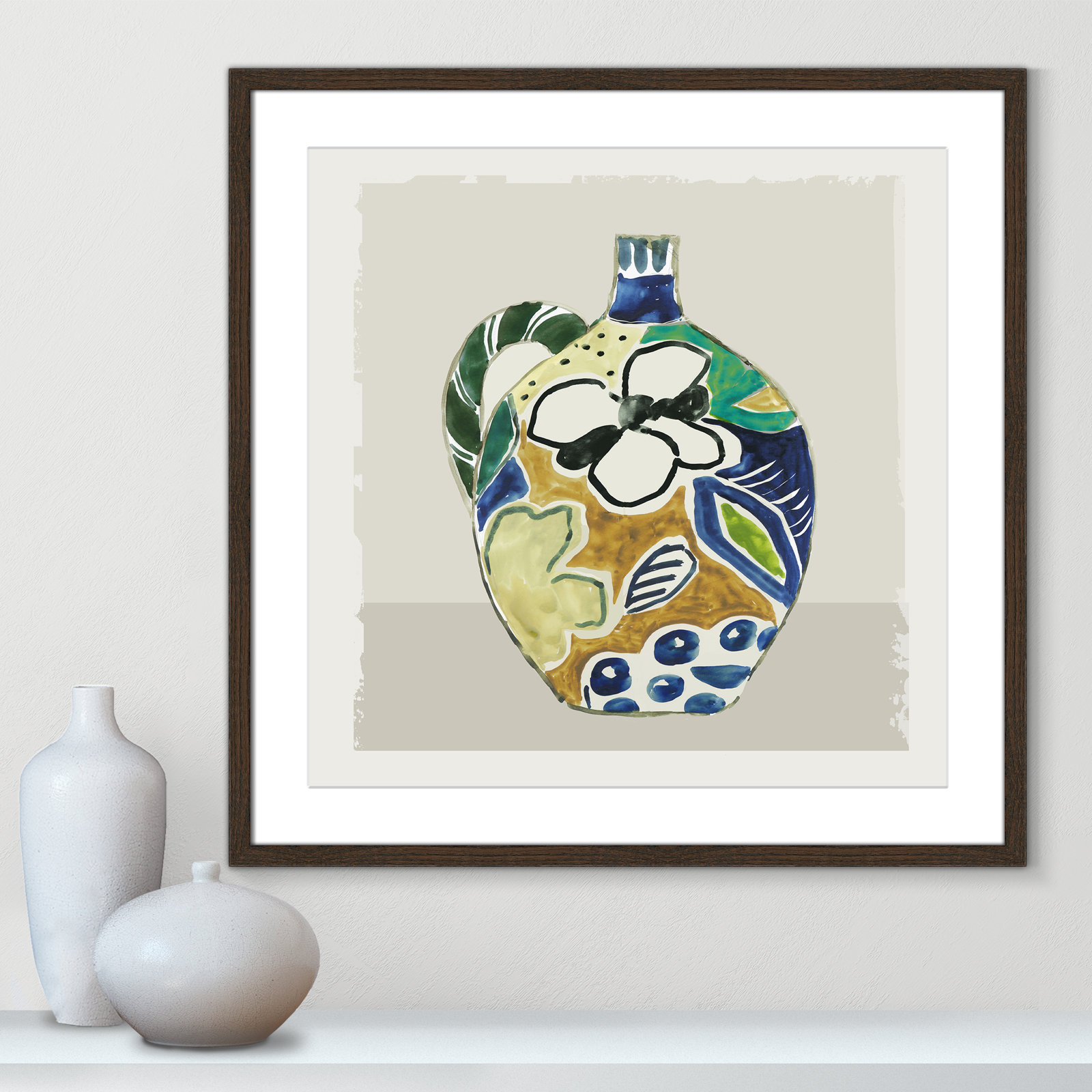 Picasso Vase by Aimee Wilson, Walnut, 23.5" H x 23.5" W x 0.75" D