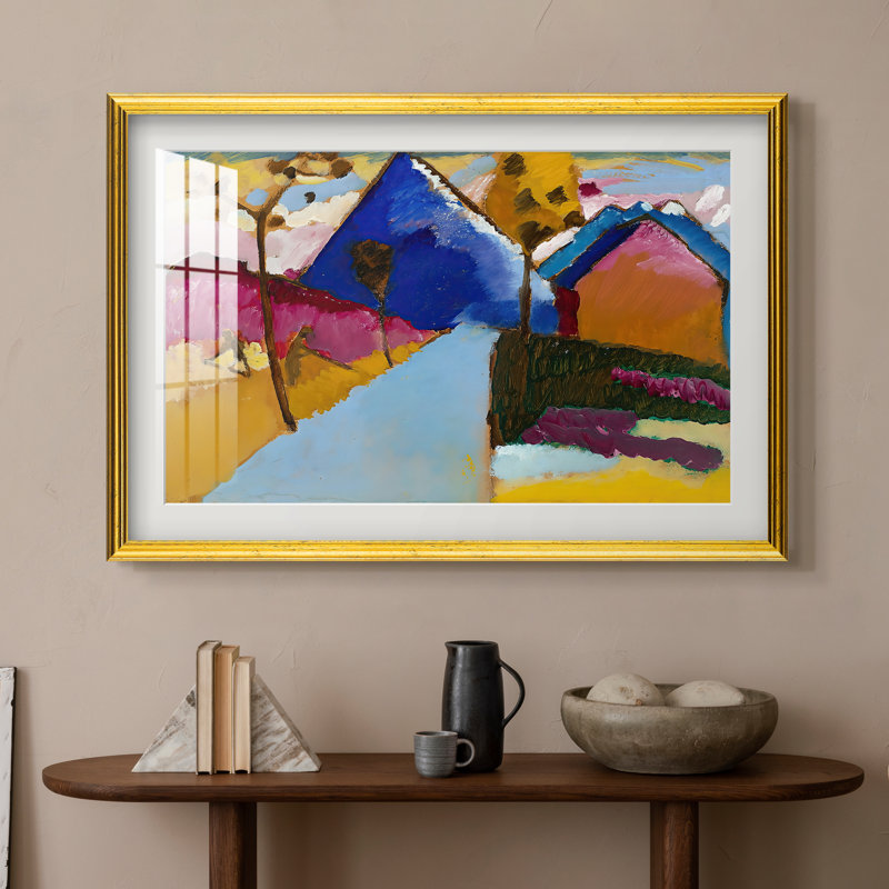 Natisha " Kochel Straight Street " by Wassily Kandinsky, 16x22 INNER SIZE, Framed Print with Mat