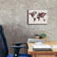 «World Map Flowers» par Design Fabrikken, estampe numérique sur toile-329389072