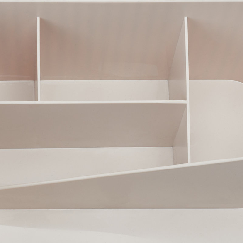 Breyon Plastic 5 Compartment Makeup Organiser