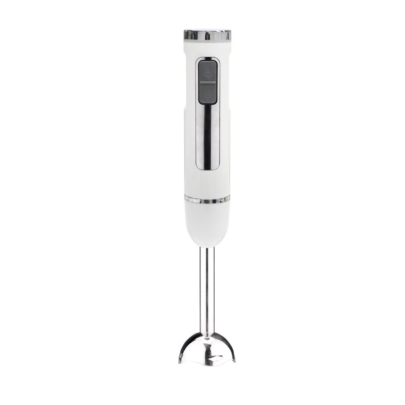 Lumme Cordless Hand Immersion Blender with Whisk, White
