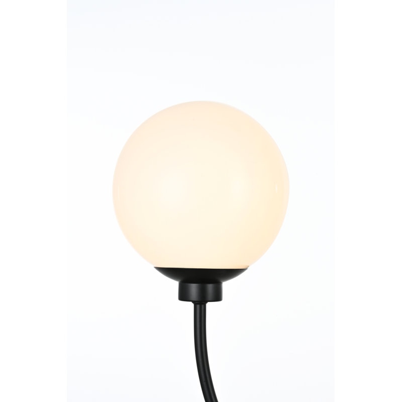 Lustre de 30 pouces en noir Living District Nyomi, H 19 po x l 30 po x P 7 po, Noir