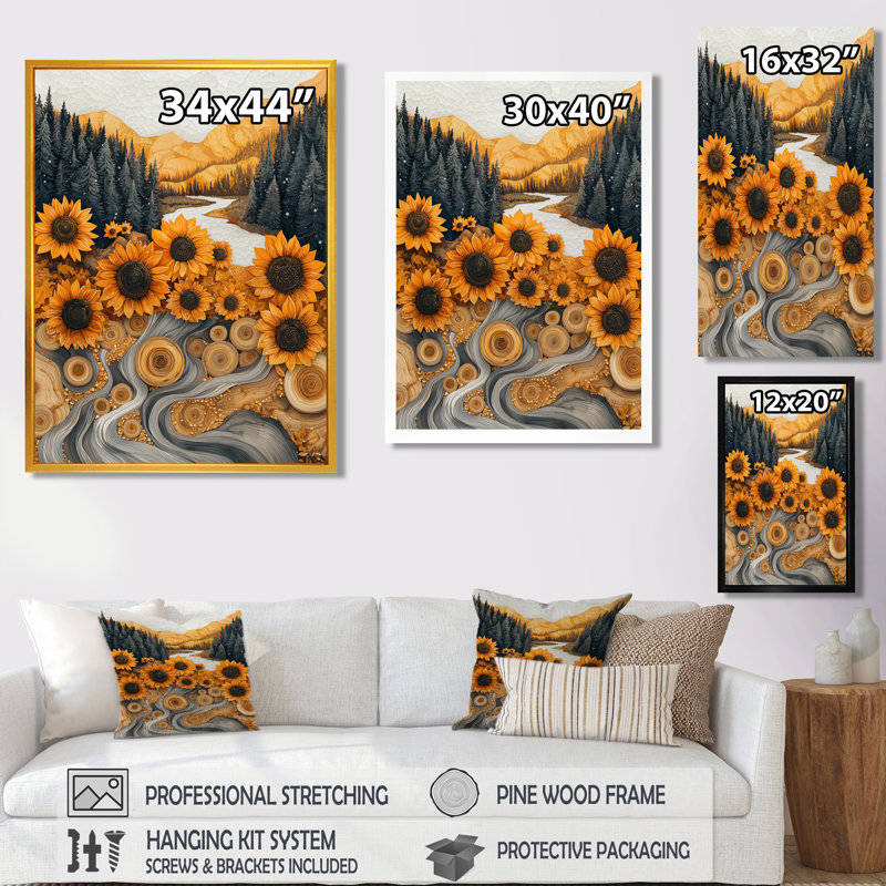 Drae - Art mural floral, H 32 po x l 24 po, Reproduction encadrée d'une seule photo, Blanc