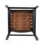 Ensemble de 2 tabourets de comptoir 24,25 po Classic en similicuir brun avec structure croisée en bois d'hévéa durable pour la cuisine et la salle à manger