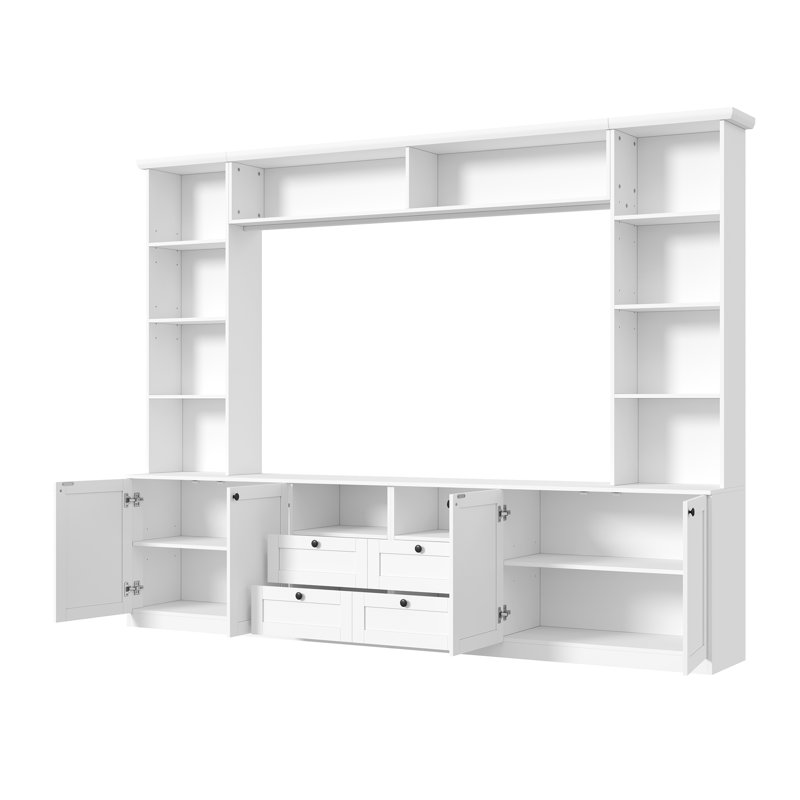 Meuble audio-vidéo Farmhouse Elegant, Blanc