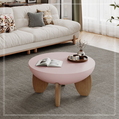 Round Emagene with Wood Legs