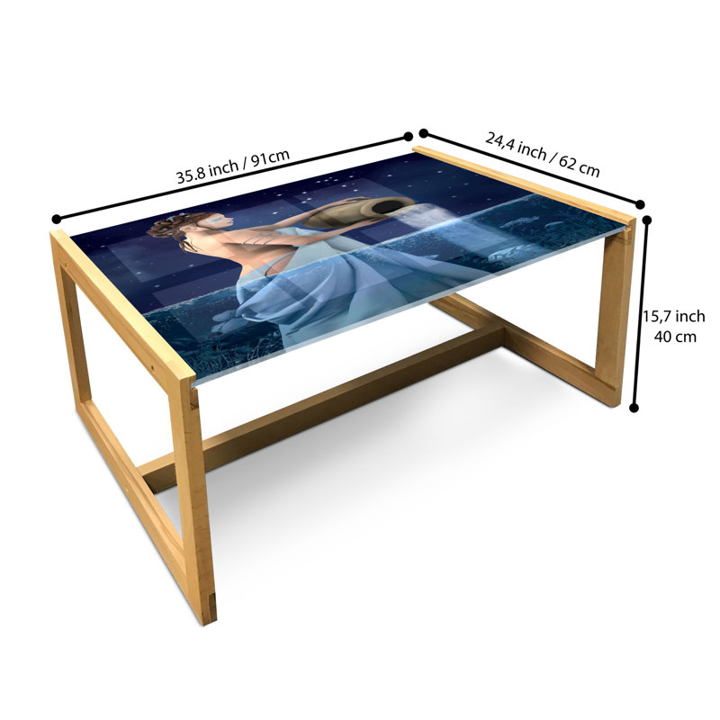 Jaal Sled Coffee Table, 90cm H x 62cm W x 40cm D