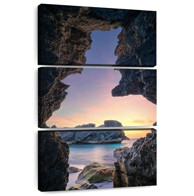 Gillard Sea Cave In Bermuda, 45" H x 28" W