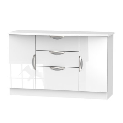 Fully Assembled Lockett 3 - Drawer 2 Door Cabinet Accent Chest