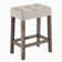Doe 3 - Person Counter Height Dining Set,4 Piece Counter Height 60"W Pub Table Set with Tufted Linen Stools