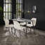 Zayac Rectangular Dining Table with Steel Base