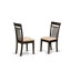 Ensemble de table de cuisine 5 pièces pour 4 personnes comprenant une table de salle à manger rectangulaire et 4 chaises de salle à manger en tissu de lin, 36 x 60 pouces, cappuccino-1407979496-1407979497