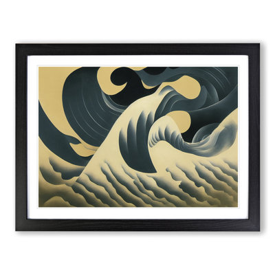 Abstract Japanese Wave Vol.1 - Framed Print