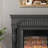 American solid wood fireplace decor-108347299
