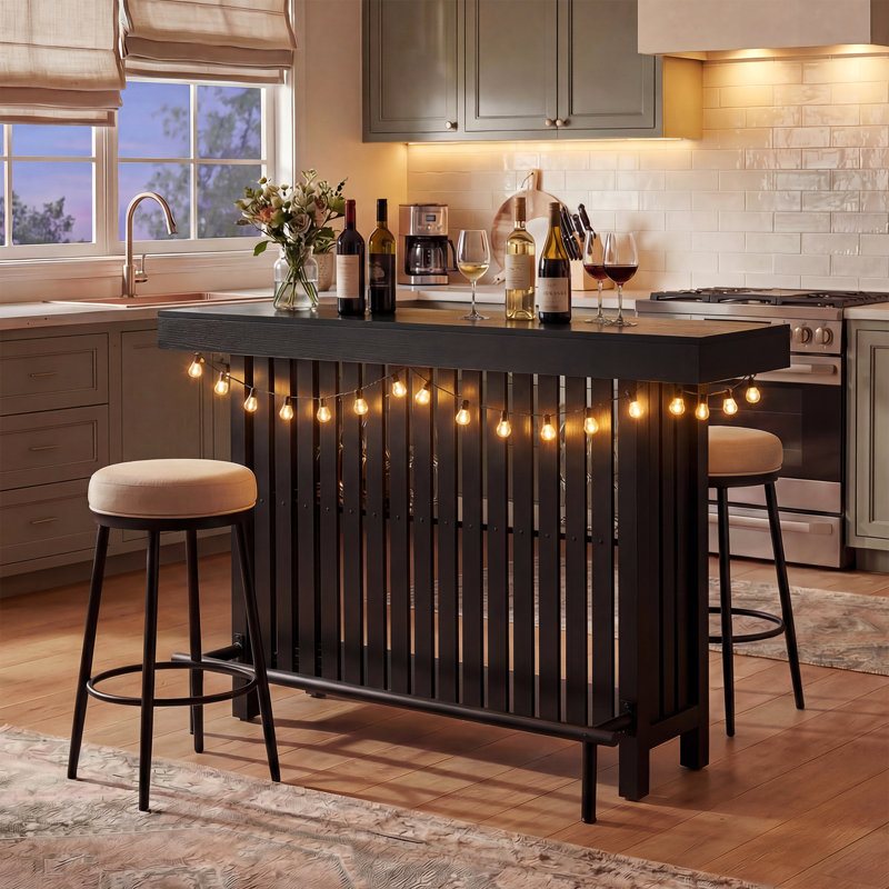 63 " W Console Table, Noir, Noir, Noir