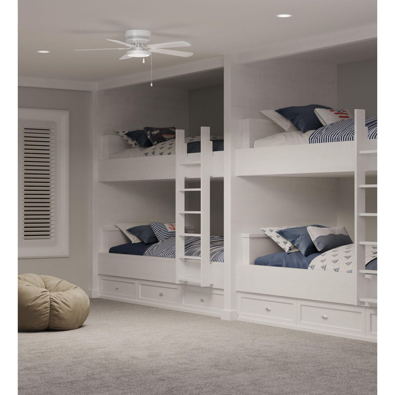 Edgelit 1-Light LED Ceiling Fan Light Kit, Satin White