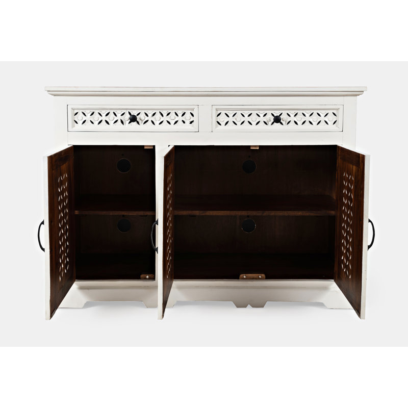 Zavier 48'' Solid Wood Sideboard, Antique White