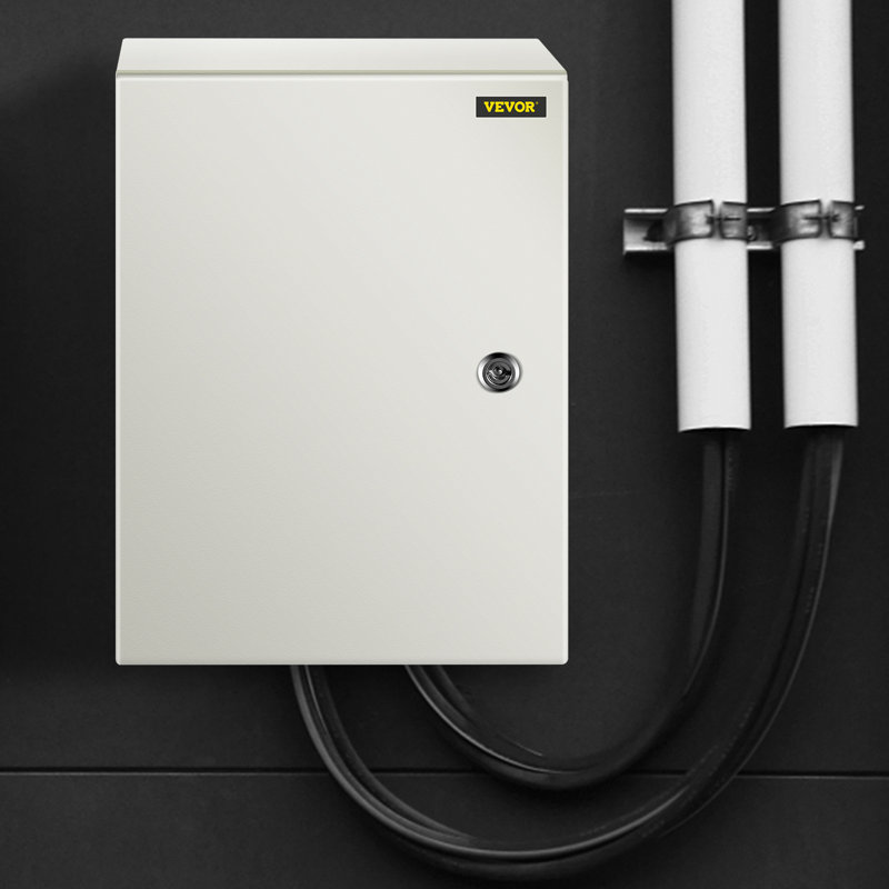 Boîtier en acier VEVOR NEMA, boîtier électrique en acier NEMA 4X, H 16 po x l 12 po x P 8 po